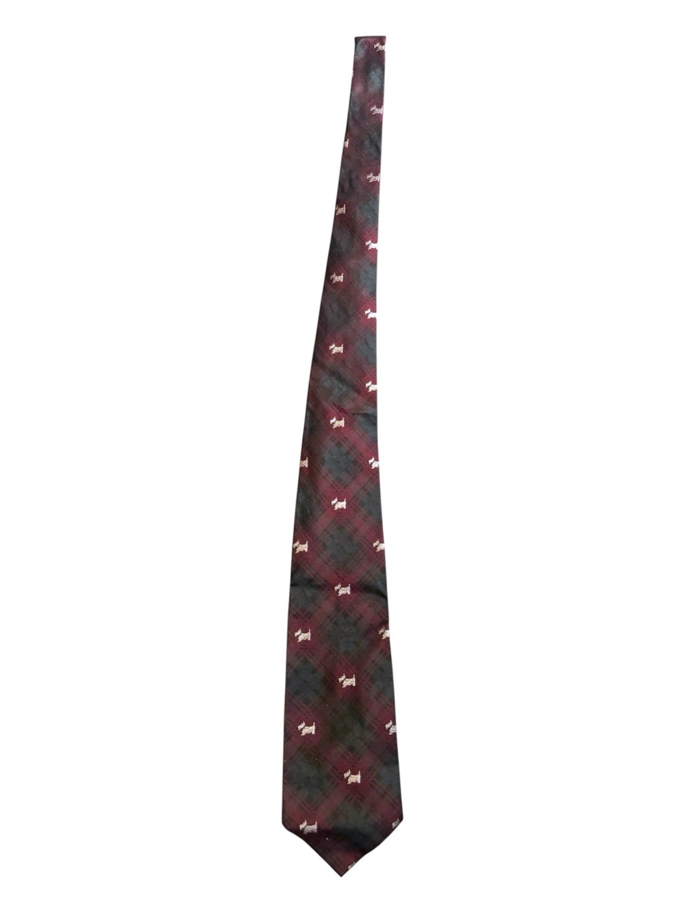 Vtg Polo Ralph Lauren Silk Tie NWT Tartan Plain Embroidered Scottie Dog Ivy